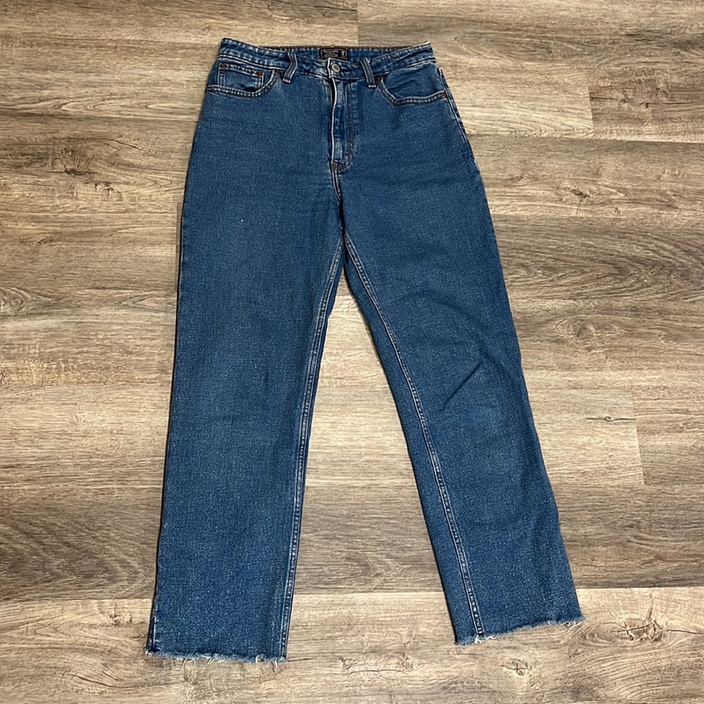 Abercrombie & Fitch Blue Ankle Jeans
